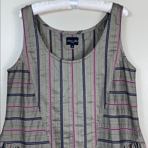 Olars Ulla clay colored unique dress size medium - Picture 3 of 7